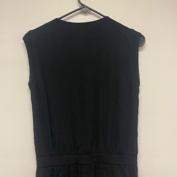 J.Crew Women's Black Skinny Jumpsuit with Gold Side Zipper SZ 0 - Picture 9 of 11